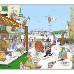 The Day of the Squid 2 is a Colour version of funny birds in spanish town square