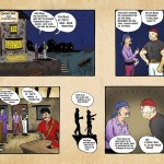 Cartoon strip from the Captain Jake story