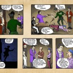 Cartoon strip from the Captain Jake story