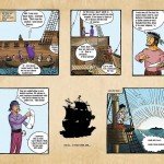 Cartoon strip from the Captain Jake story