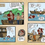 Cartoon strip from the Captain Jake story
