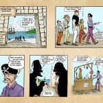 Cartoon strip from the Captain Jake story