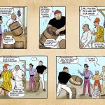 Cartoon strip from the Captain Jake story