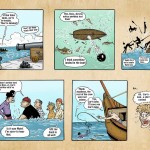 Cartoon strip from the Captain Jake story