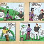 Cartoon strip from the Captain Jake story
