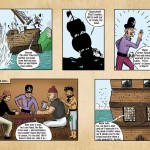 Cartoon strip from the Captain Jake story