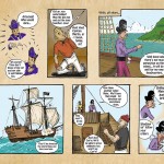 Cartoon strip from the Captain Jake story