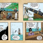 Cartoon strip from the Captain Jake story