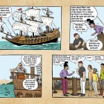 Cartoon strip from the Captain Jake story