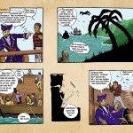 Cartoon strip from the Captain Jake story