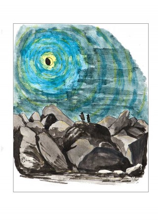 Lost In Rokland - 1240 Original drawing of Higginz and Kurl in Rockland