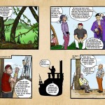 Cartoon strip from the Captain Jake story