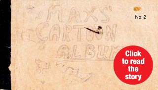 image of Max's sketch book cover