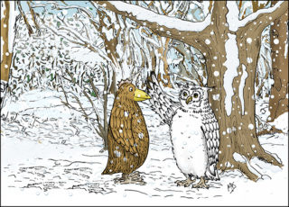 The White Owl Gives Advice to Higginz